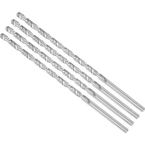 4-Pièces Extra Longue Torsion Perceuse 6mm Perceuse Mèche Diamètre (1/5)