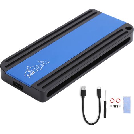 Boîtier externe NVMe M.2 vers USB 3.1 Type-C, disque dur SSD mobile, connecteur TYPEC 3.1 JMS583, étui de protection (1/5)