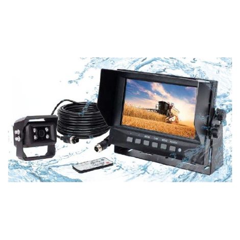 Kit Vidéo Étanche 7 Pouces - Caméra IP69K avec Vision Nocturne