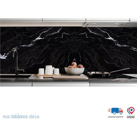 Crédence : Marbre noir de Malaspina - Alu composite - 60 - 120 (1/3)