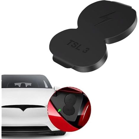 Bouchon de port de charge de véhicule, bouchon anti-poussière de chargement de voiture, accessoires de protection en silicone résistant à l'eau pour Tesla Model 3 CCS EU (1/5)