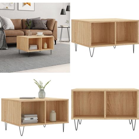 Couchtisch Sonoma-Eiche 60x50x36,5 cm Holzwerkstoff - Couchtisch - Wohnzimmerstil - Holzwerkstoff Möbel - Esszimmertisch - Sideboard - Home & Living (1/5)