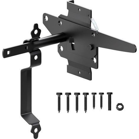 Loquets de portail à verrouillage automatique pour clôture extérieure, loquet de porte à goupille rapide, loquet de fermeture automatique, matériel de fermeture automatique pour jardin, extérieur (1/5)