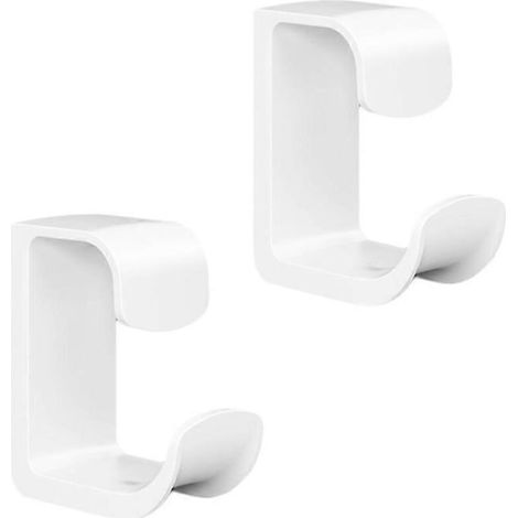 Étagère de rangement de salle de bain en 2 pièces avec crochets pour lavabo, étagère de rangement murale pour cuisine, sans perçage requis, fabriquée en aluminium aérospatial résistant à la rouille et (1/4)