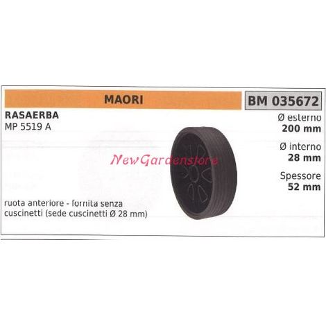 Rueda delantera MAORI cortacésped MP 5519A 035672