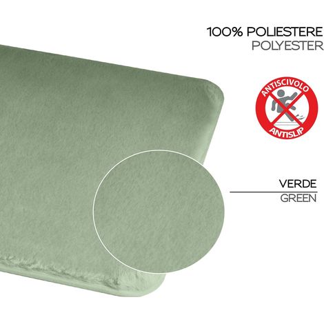 GEDY 96FY4060079 FUZZY Alfombra Verde - ref: 96FY4060079