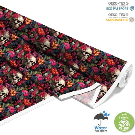 TESSUTI DECORATIVI PER ESTERNI OXFORD - Motivo Teschio I DX4759 (1/5)