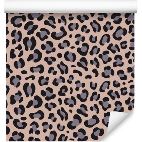 Papier peint imitation peau d'animal beige, orange et bordeaux 50x1000 cm (1/5)
