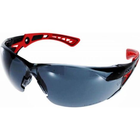 Lunettes De Sécurité - Verres Fumés Cat 3 - Nez Anti-glisse - Branches Bi-matière - 26 G - Conforme En166 Ce (1/4)