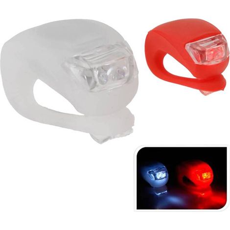 LUCE LED PER BICICLETTA set 2 pezzi