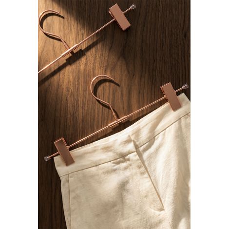 Set di 6 appendini con pinza in acciaio Gärde SKLUM         Oro Rosa    (1/2)
