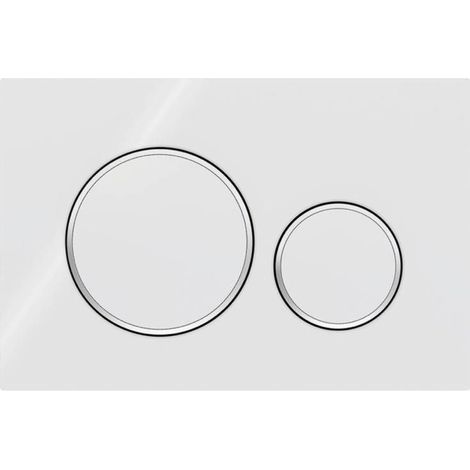 Gilt für Geberit Sigma20 Betätigungsplatte für 2-Mengen-Spülung: weiß, chrom glänzend (115.882.KJ.1) (1/4)