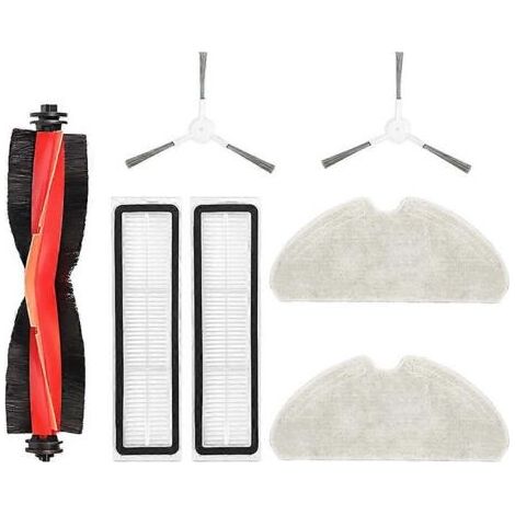 Accessoires de rechange pour aspirateur Dreame F9 Pro / D10S Pro / D9 Max Gen 2 : brosse principale, chiffon de nettoyage et filtre HEPA (1/5)