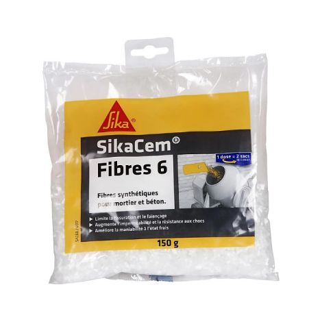 SIKA SikaCem Micro-Synthetic Fibre per calcestruzzo e malta - Fibra-6 - 150 g