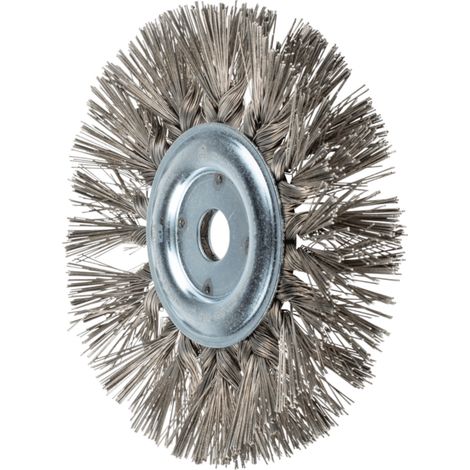 PFERD TOOLS Rundbürste gezopft RBG Ø190x30x22,2 mm Bohrung Edelstahl-Diamant-Draht Korn 270 stationär