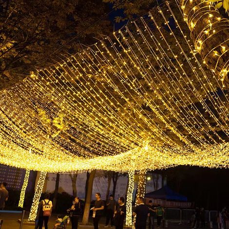 10 m 1000 LED-Lichterkette, Karneval, Hochzeit, Außenbereich, Innenbereich, Gartenbeleuchtung – RW, Innenmöbel-Dekoration, Weihnachtsdekoration, Lichterkette (1/5)