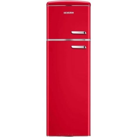Severin Frigorifero Doppia Porta Retro' Vintage Rosso Rkg 8986 Apertura a Sinistra (1/2)