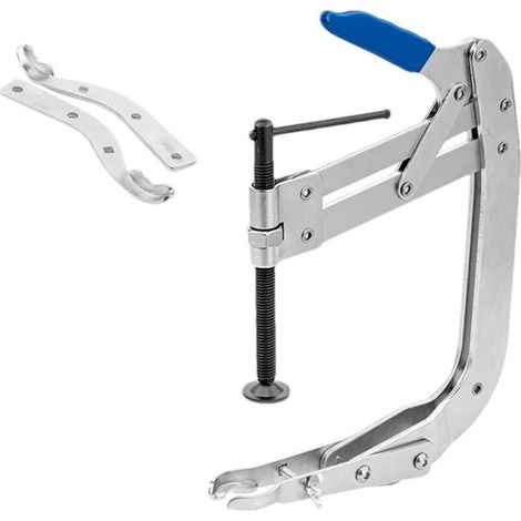 Compresseur de ressort de moteur de voiture, outil de compression de ressort de valve de moteur de voiture en acier au carbone, outil de retrait de ressort de réparation de voiture d'aventure (1/4)