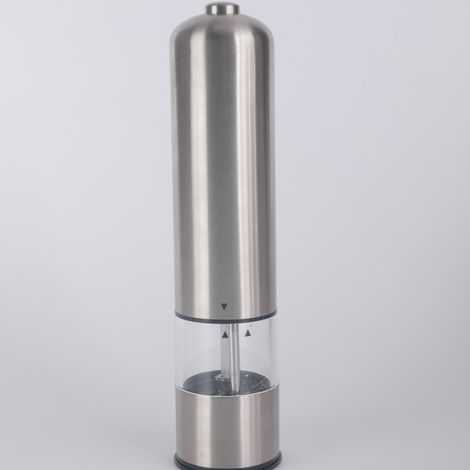 Moulin à poivre électrique, Moulin à Sel électrique en acier inoxydable, Moulin à poivre électrique, Moulin à poivre automatique alimenté par batterie, appareil de cuisine intelligent de taille unique (1/5)