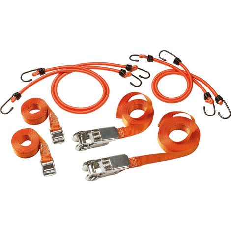 FastLink Set Elastische Schnüre Orange 9 Teile (1/2)