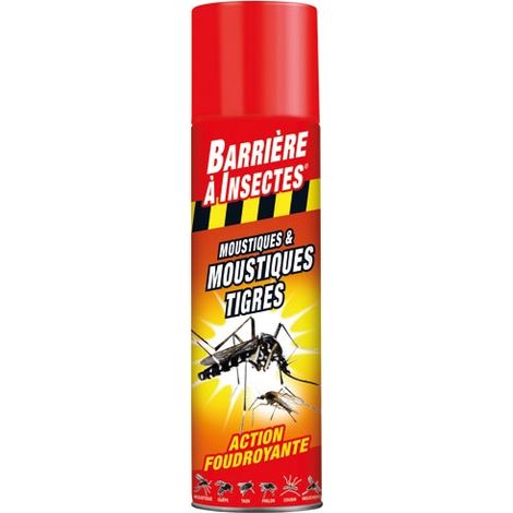 BARRIERE A INSECTES - Aérosol moustiques et moustiques tigres 400 ml