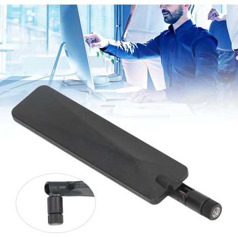 Antenne de routeur 4G, module de transmission de données LTE à gain élevé, antenne plate de 12 DBI, antenne omnidirectionnelle pliable en caoutchouc, vis interne SMA et broche interne. (1/5)