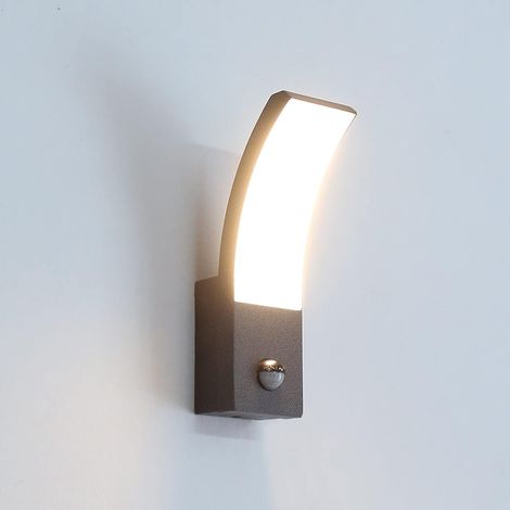Applique Extérieure Avec Capteur de Mouvement, 1000lm PIR Lampe LED d'extérieur, IP54 Imperméable, Aluminium Lampe Murale Extérieure pour Terrasse Patio Garage Porch, 3000k Blanc Chaud, Noir (1/5)