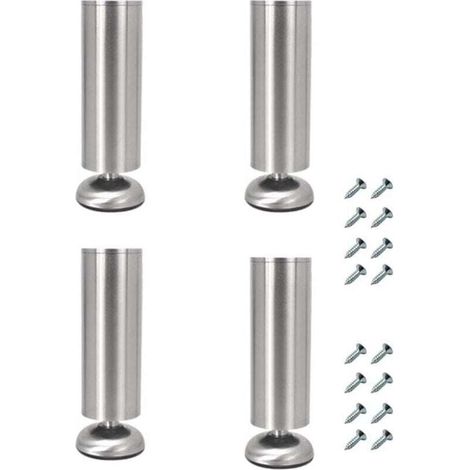 Set mit 4 verstellbaren Möbelfüßen aus Edelstahl, 25 cm dick, für TV-Ständer und Sofas (1/4)