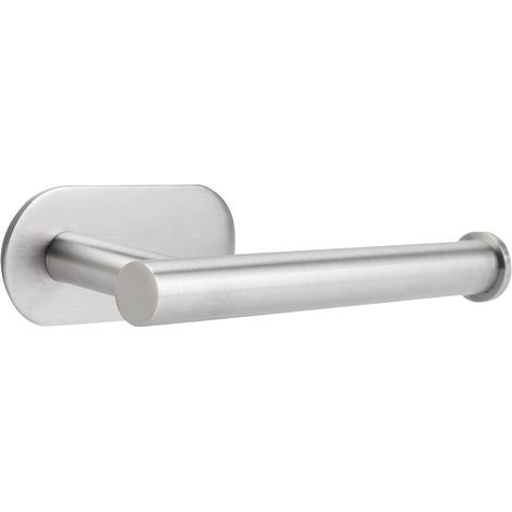 Portarrollos de papel higiénico de pared fabricado en acero inoxidable – portarrollos de diseño, montaje sin taladrar, 304, 16,2 cm (1/5)