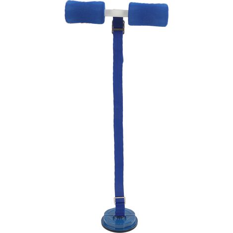 Barre de redressement assis ajustable, appareil d’assistance aux abdominaux avec ventouse pour exercice des muscles abdominaux, bleu (1/5)