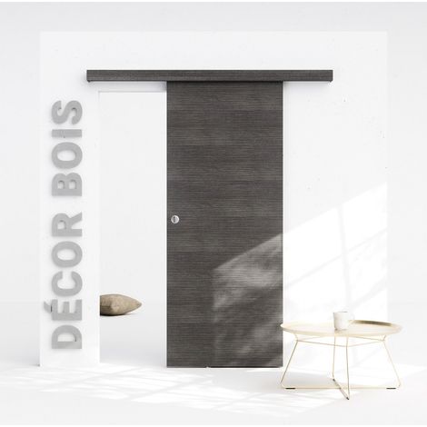 Porte Coulissante avec Rail - Costa Rica 83 cm - Sans butée