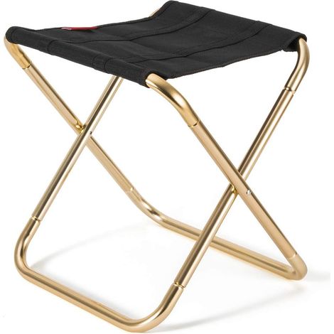 Tabouret pliant portable en nylon et aluminium – Charge 100 kg – Dimensions 32 x 24 x 27,5 cm – Pour camping, pêche, barbecue