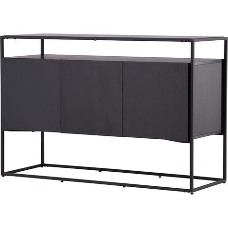 Kingsport Sideboard 3 Türen schwarz.