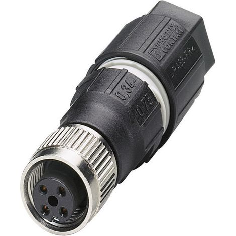Phoenix Contact 1641772 Sensor-/Aktor-Steckverbinder, unkonfektioniert M12 Buchse, gerade Polzahl S (1/2)