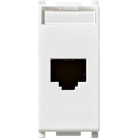 VIMAR PLANA Presa RJ45 Netsafe Cat6 UTP VIMAR PLANA  Bianco VIW 14339.13