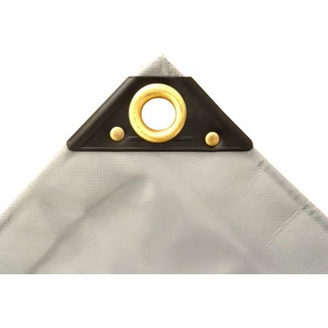 grau 650 g/m² PVC 3 x 6m (18m²) Plane (1/2)