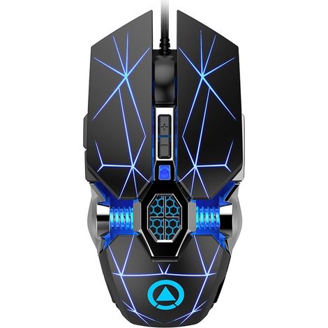 Souris Filaire Gaming pour Ordinateur Éclairage LED RGB, Capteur Optique 3200 Dpi, Design Ergonomique en Abs Précision Confort Optimaux (1/5)