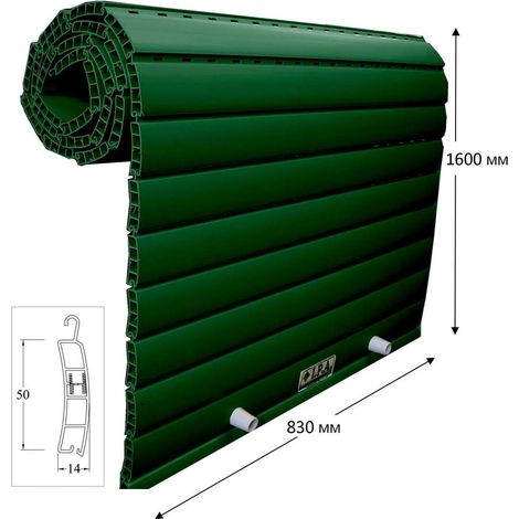 Kit tapparella in PVC 6 Kg/Mq verde
