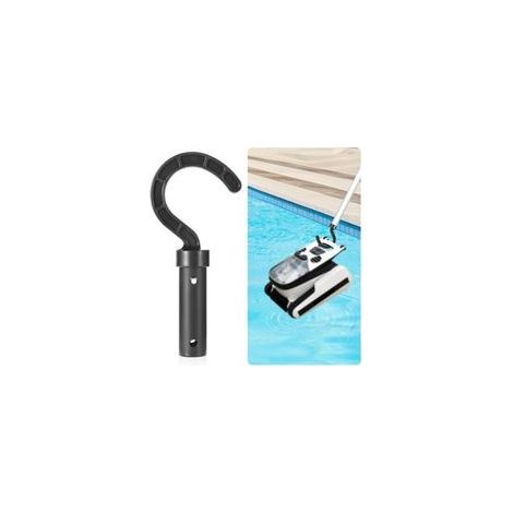 Crochet pour Robot Nettoyeur de Piscine, Accessoires Aspirateur de Piscine Crochet pour Robot Nettoyeur de Piscine sans Fil se Fixe aux Poteaux Télescopiques (1/4)
