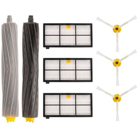 Accessoires et pièces détachées pour iRobot Roomba 800 805 860 861 865 866 870 871 871 876 880 885 886 890 890 895 896 900 960 966 980, kit de filtres de brosse de rechange pour aspirateur robot (1/5)