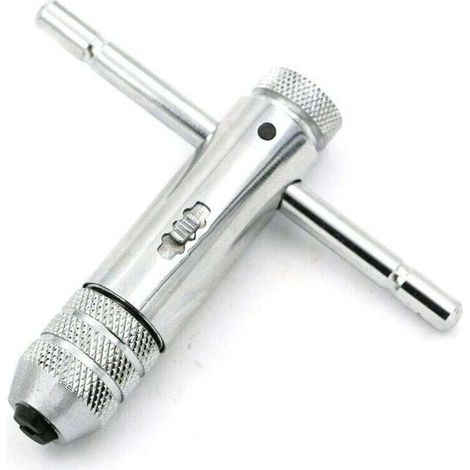 Taraud Rglable Rochet Robinet Cl T-Poigne M5-M12Capacit Robinet Fraise Cl Cliquet Taraudage 120mm Corps