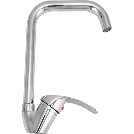 RUBINETTO LAVELLO CUCINA CANNA ALTA ANTICO MISCELATORE LAVANDINO CROMATO 8068 (1/2)