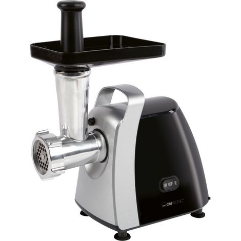 Clatronic® 1000W Fleischwolf : mit Keks-/Teigaufsatz : 3 gelochte Metallscheiben : vorwärts und rückwärts : inkl. Einfüllstutzen : Metallhals und Schnecke : FW 3803 (1/5)
