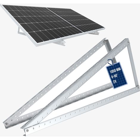 NuaSol Soporte elevado para módulos solares hasta 105 cm tejado plano FV