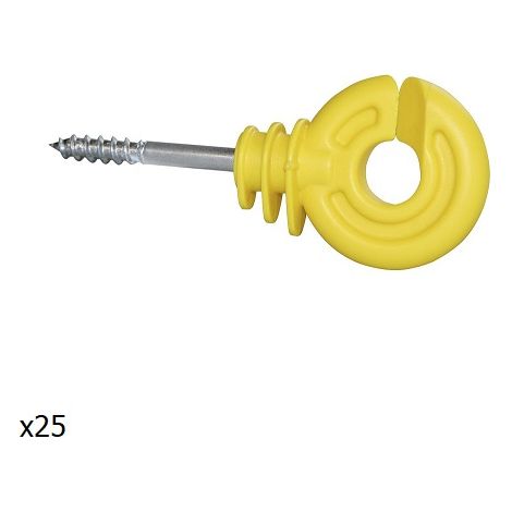 Insprovet Road Inlator, 80 mm, Gelb, Holzpfosten, Tasche 25 Isolatoren