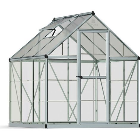 Canopia Hybrid Serra Da Giardino in Policarbonato 186X185X208 cm Argento