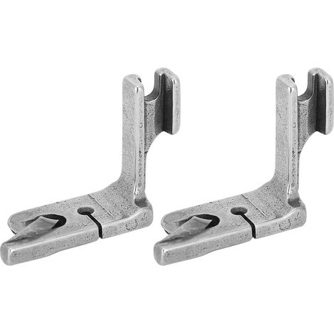 Lot de 2 pieds ourleurs pour machine à coudre industrielle à point noué, accessoires pour machine à coudre industrielle, pied ourleur plat roulé 3/16 (1/5)