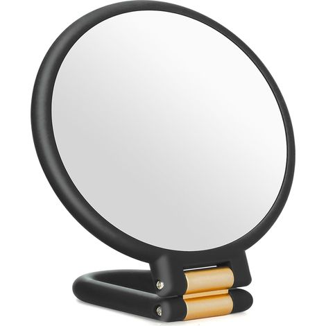 Nouveau miroir de maquillage grossissant portable et pliable 10X15X20X30X d'un fabricant transfrontalier, idéal pour une application facilitée des faux cils.