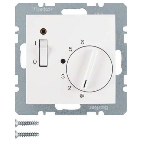 Berker S1 B3 B7  Piastra termostato bianco polare 20301909