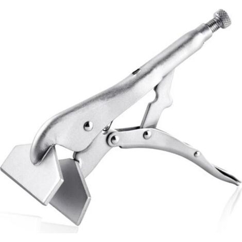10 inch locking pliers sheet metal locking pliers Extra wide faceted duckbill sheet metal gripping tool heavy duty adjustable opening welding pliers gripping pliers (1/5)